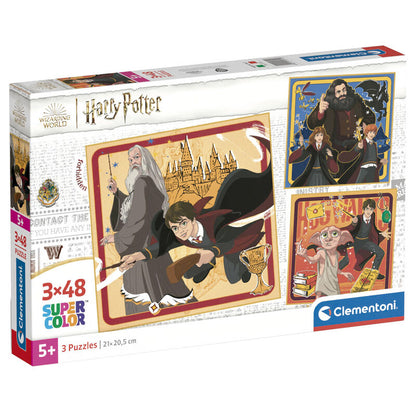 harry potter puzzle 3x48pcs
