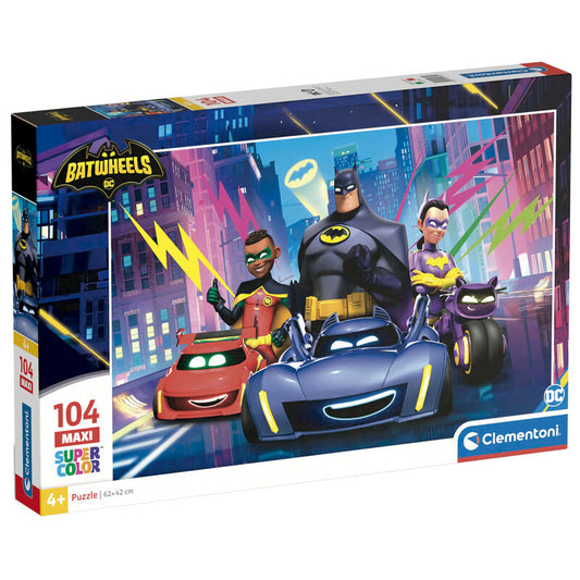 batwheels dc comics maxi puzzle 104 pieces