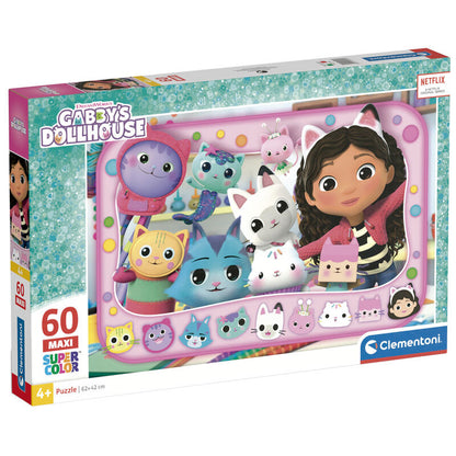 gabby's dollhouse maxi puzzle  60 pieces