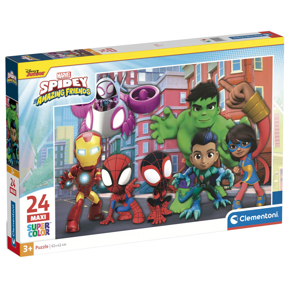 spidey and his amazing friends marvel maxi puzzle 24 pieces