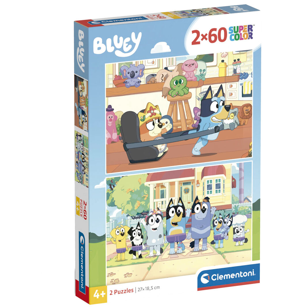 bluey puzzle 2x60pcs