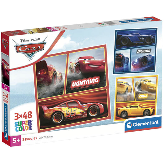 disney cars puzzle 3x48pcs