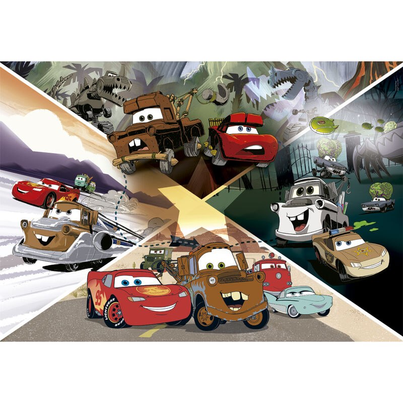 Quebra-cabeça gigante Disney Cars com 104 peças