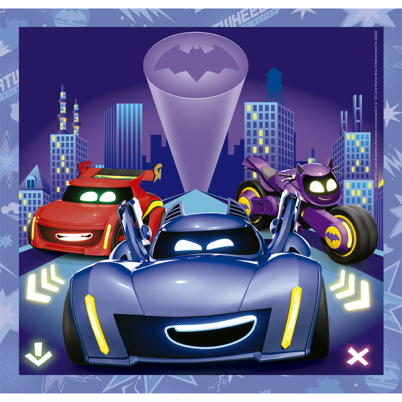 Maxi puzzle Batwheels DC Comics 3x48 pezzi