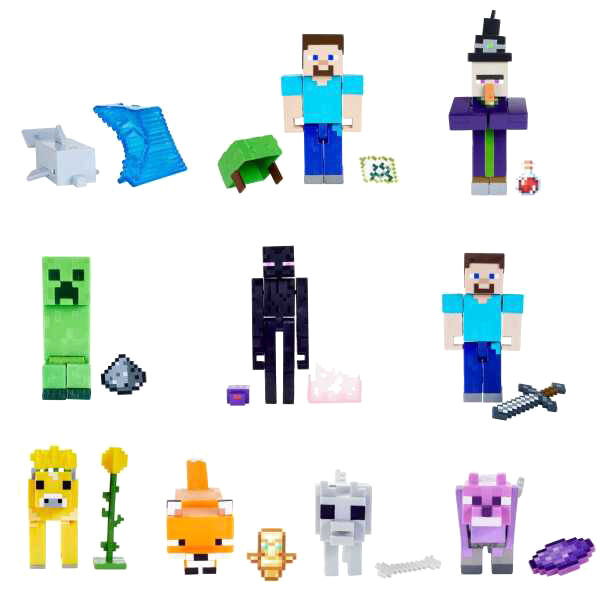 minecraft figure 8cm assorted