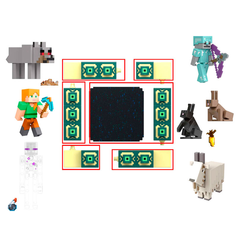 Figura do Minecraft de 8 cm sortida