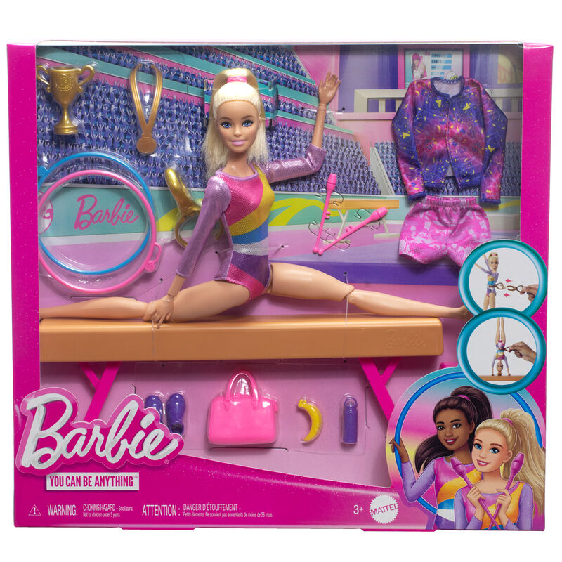 gymnast doll  barbie playset