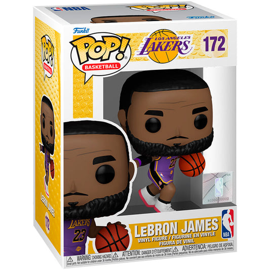 Boneco Funko Pop do LeBron James do Lakers da NBA