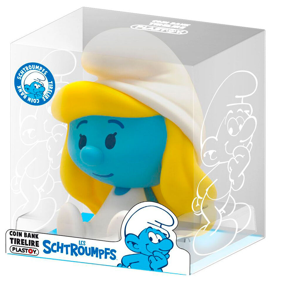 chibi smurfette piggy bank figure 16cm