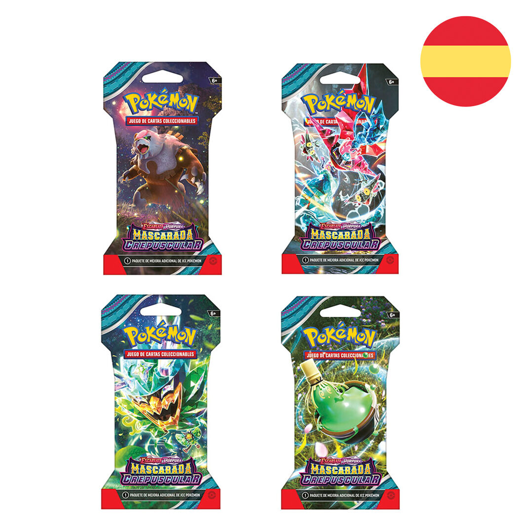 about cards: scarlet and purple twilight masquerade pokemon spanish