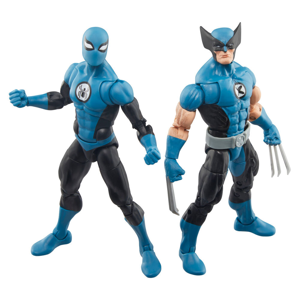 Blister pack of 2 figures: Wolverine, Spiderman, Fantastic Four, Marvel