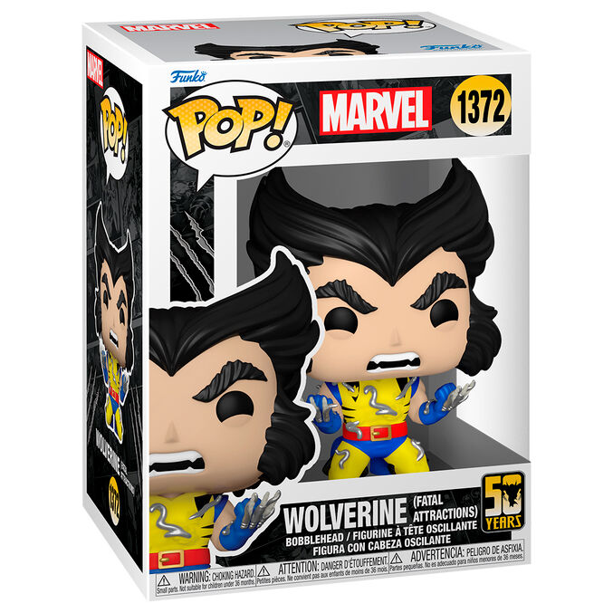 marvel wolverine 50th anniversary pop figure  wolverine fatal attractions