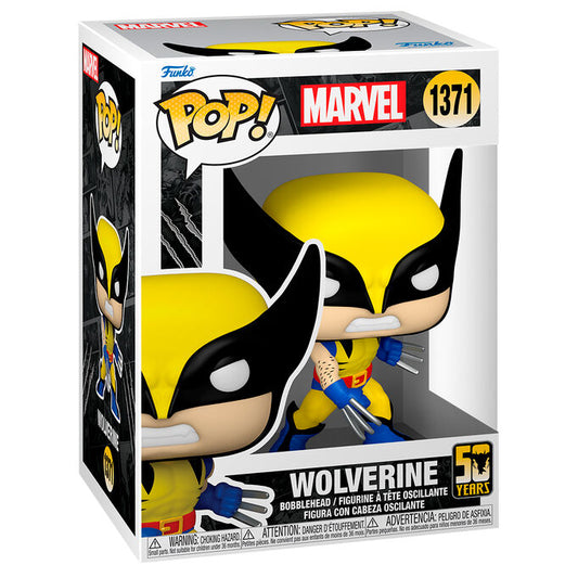 marvel wolverine 50th anniversary pop figure  wolverine classic suit