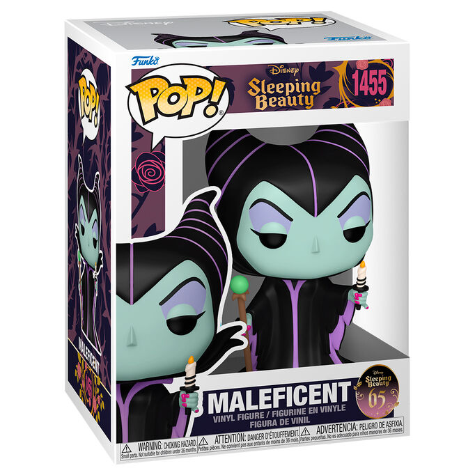 sleeping beauty pop figure  maleficent with candle