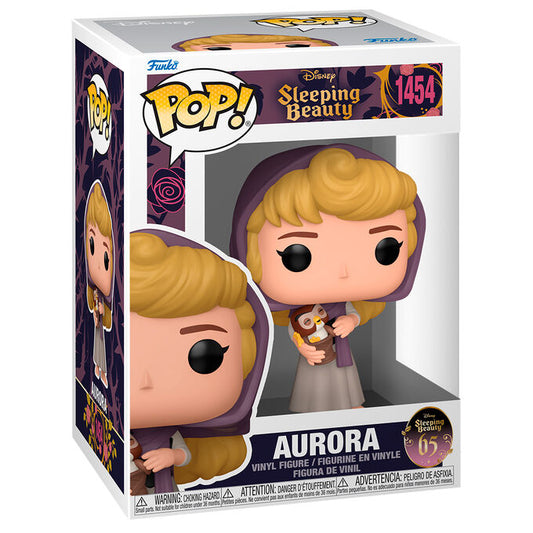 sleeping beauty pop figure  aurora with owl