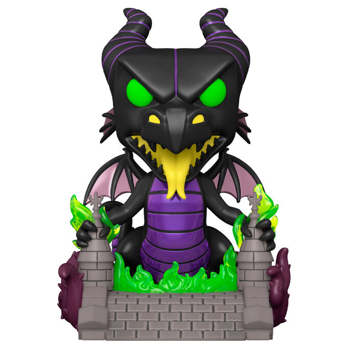 pop deluxe sleeping beauty maleficent on bridge figure
