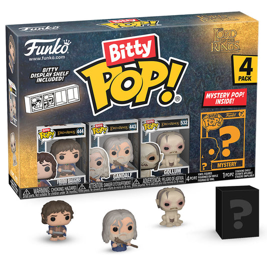 blister pack of 4 bitty pop figures the lord of the rings frodo
