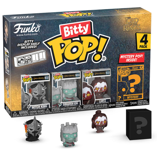 blister pack of 4 bitty pop figures the lord of the rings witch king