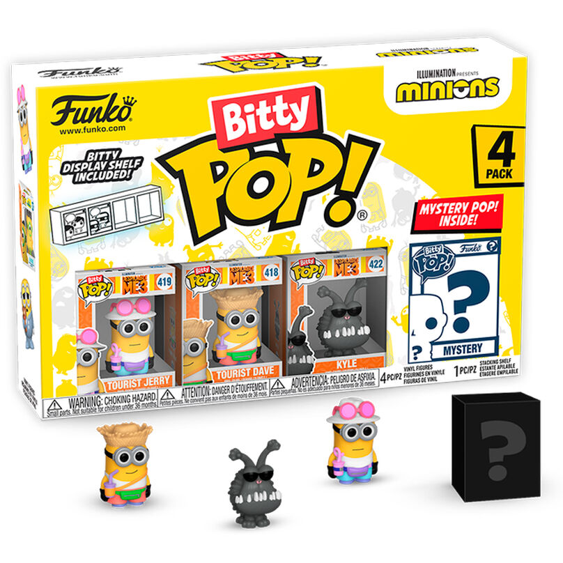 blister 4 figures bitty pop minions series 4
