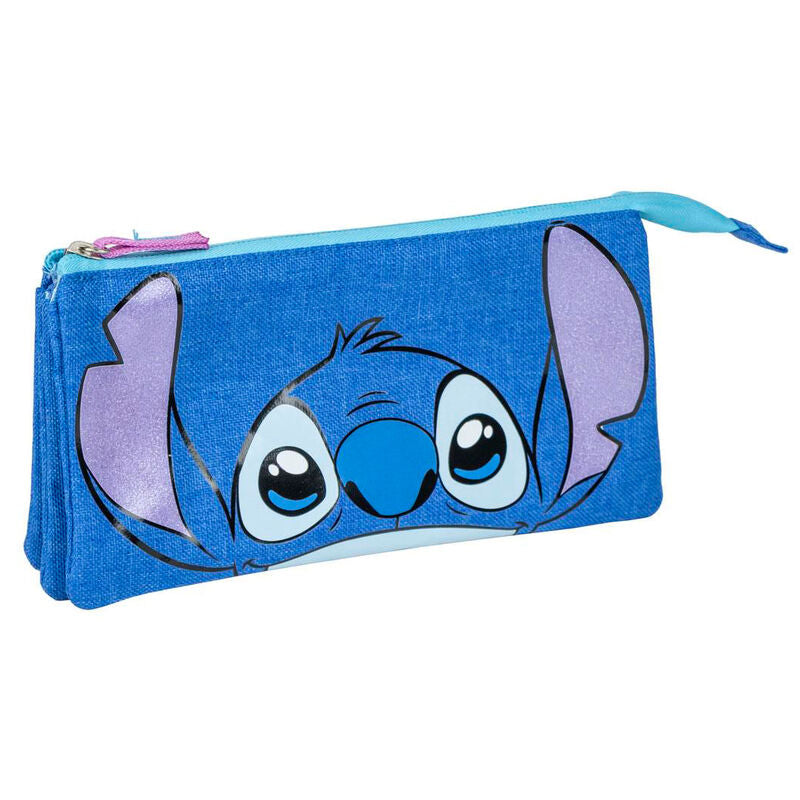 Stitch Disney triple pencil case