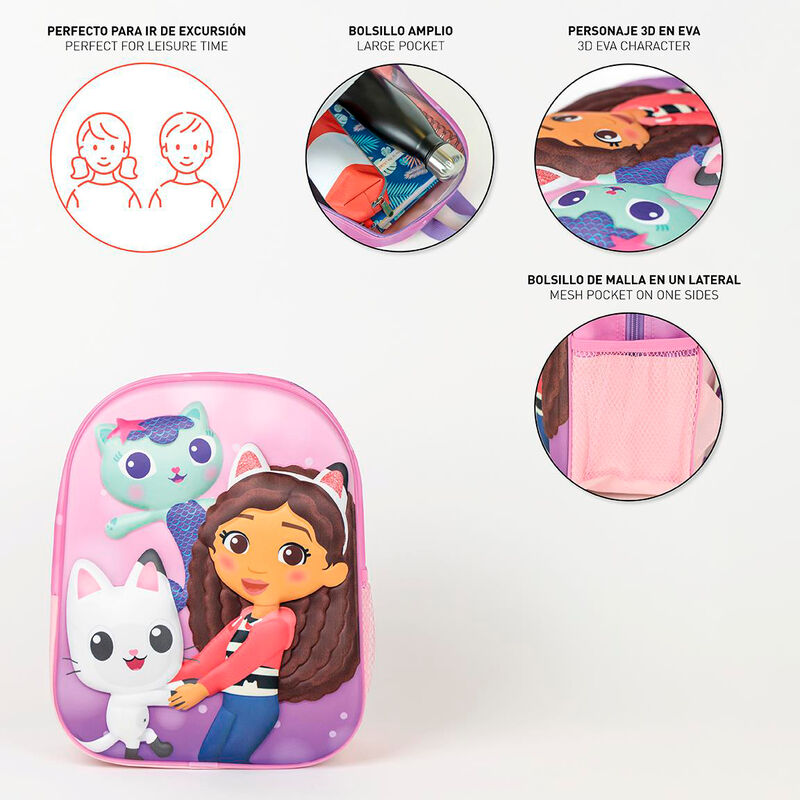 Gabby's Dollhouse 3D Backpack 31cm
