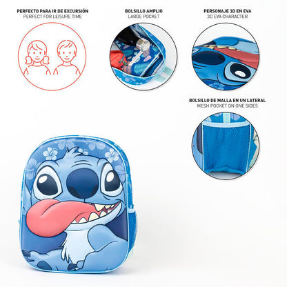 3D Stitch Disney Backpack 31cm