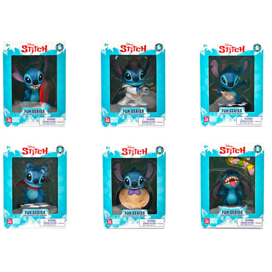 assorted disney hero box stitch figures