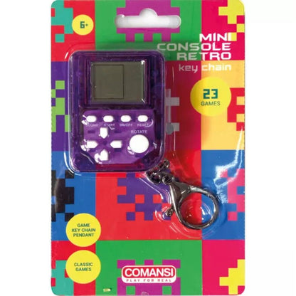Assorted mini retro console keychains