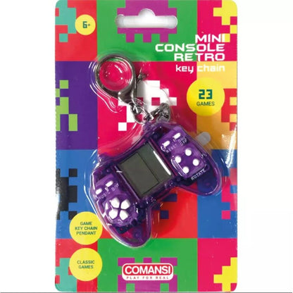 Assorted mini retro console keychains
