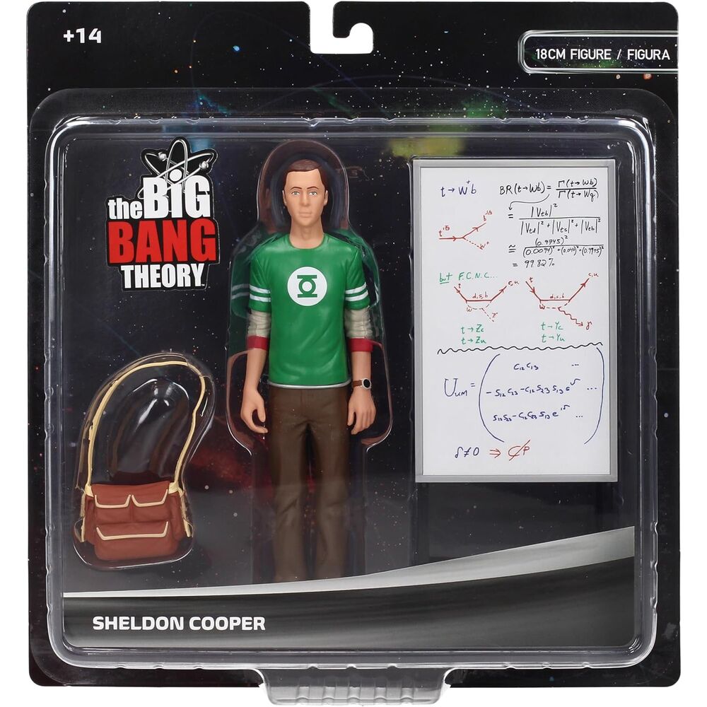 Action figure di Sheldon tratta da The Big Bang Theory alta 18 cm