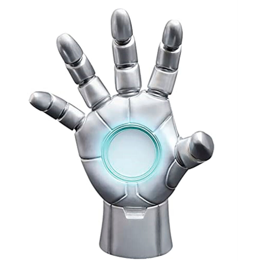 heroic hands gray armor iron man marvel statue 25cm