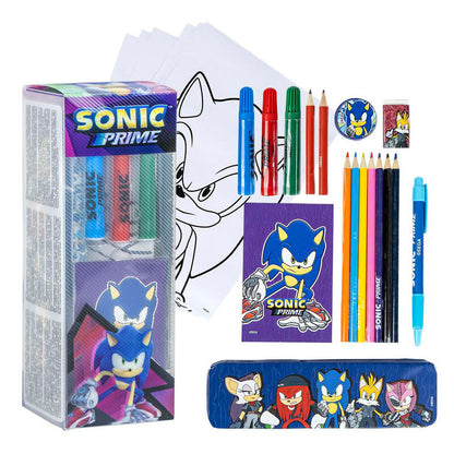 Zestaw kolorowych artykułów piśmienniczych Sonic Prime