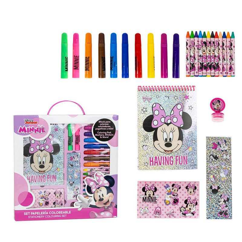 Minnie Mouse Disney colorable stationery set