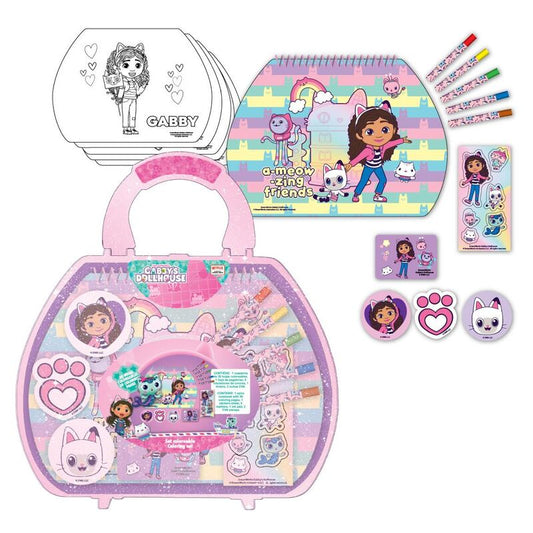 Gabby's Dollhouse Colorable Stationery Case