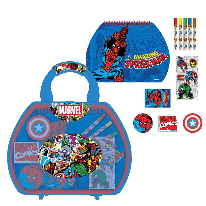 Kolorowanka na przybory piśmiennicze Marvel