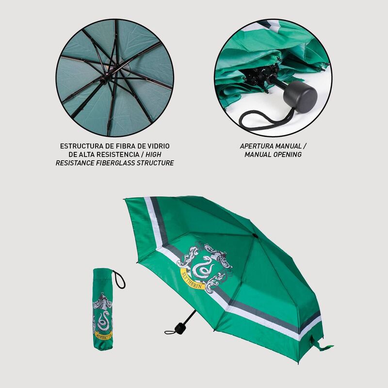 Slytherin Harry Potter składany parasol ręczny 53 cm