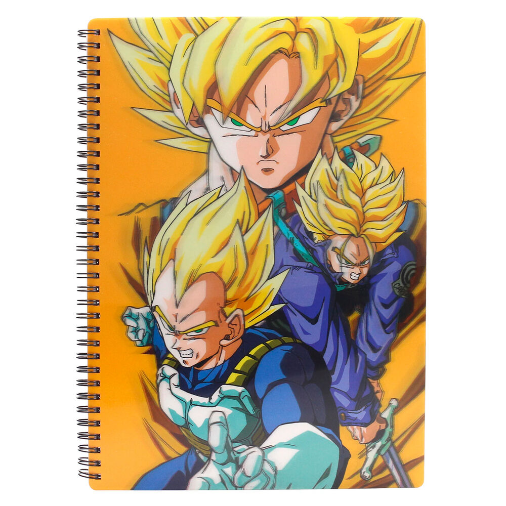 a4 notebook saiyans dragon ball z
