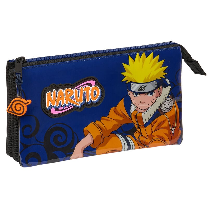 Ninja Naruto Shippuden triple pencil case