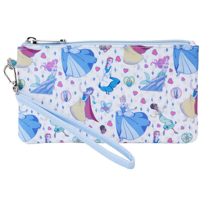 loungefly nylon sleeve style handbag disney princesses