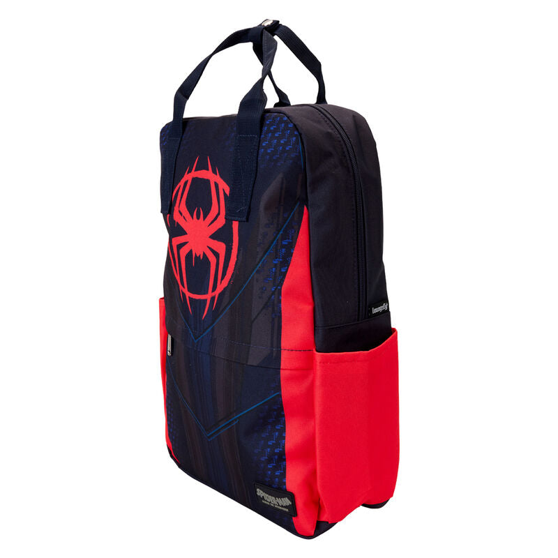 Nylon Backpack Suit Miles Morales Spider Verse Marvel Loungefly 43cm