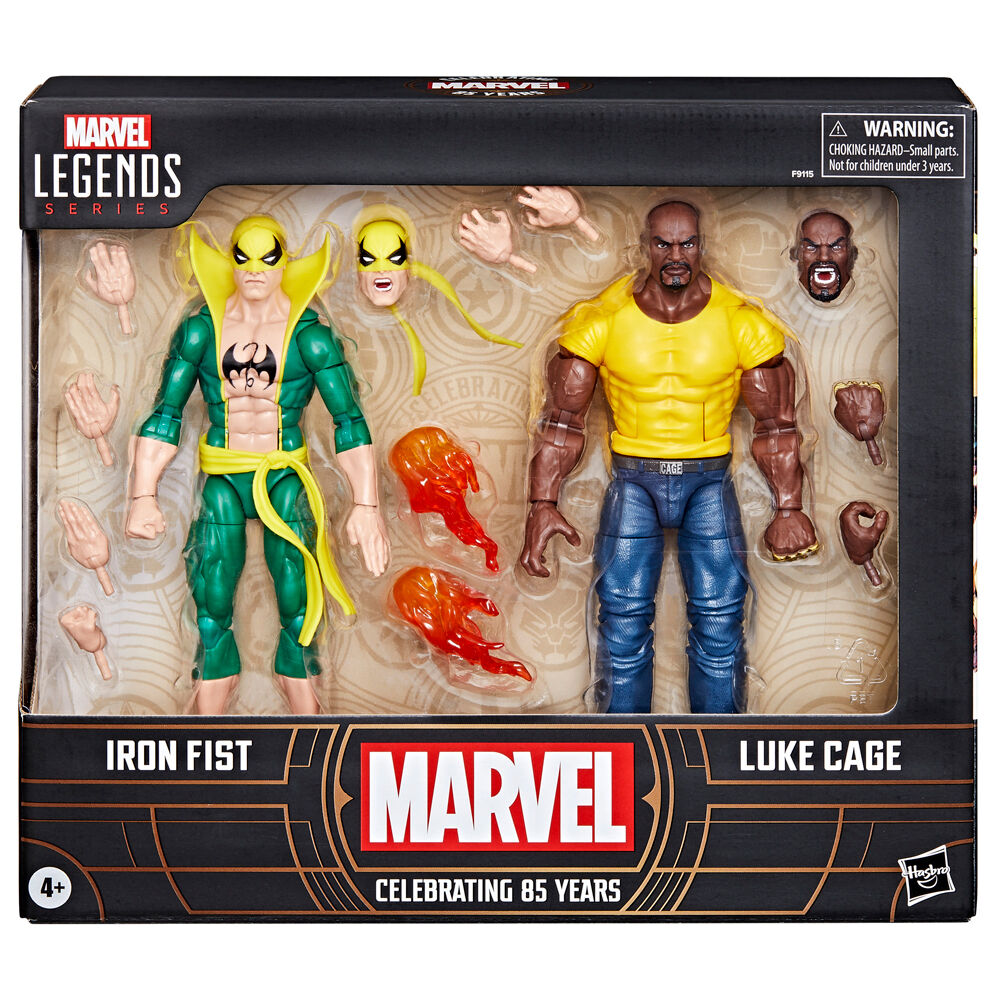 blister figures iron fist & luke cage celebrating 65 years marvel 15cm