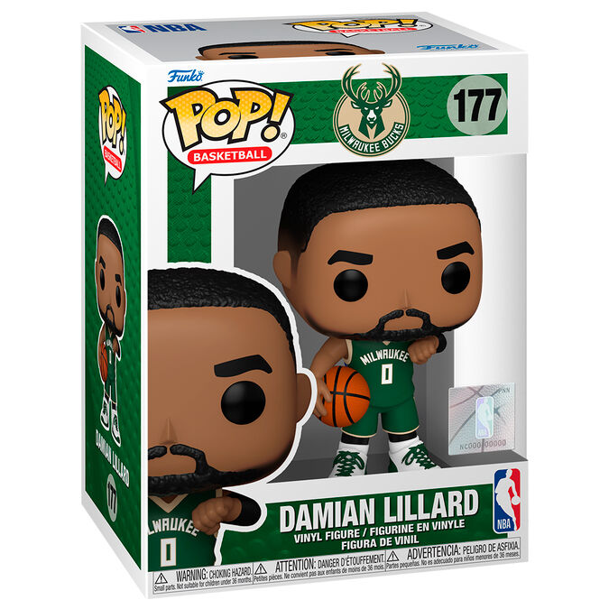pop figure nba milwukee buck damian lillard