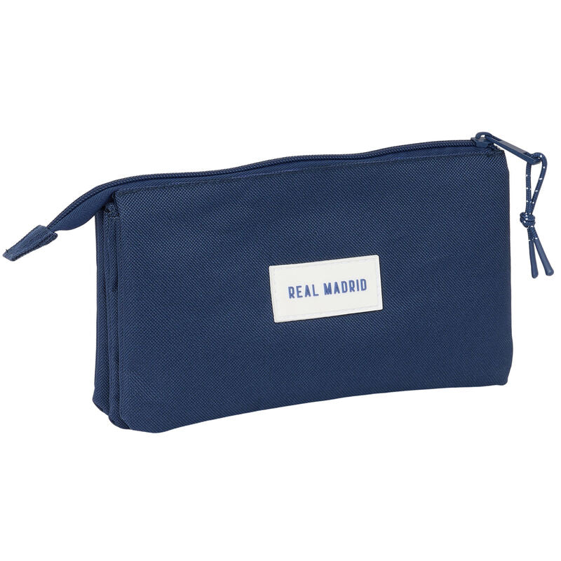 Astuccio triplo blu navy del Real Madrid
