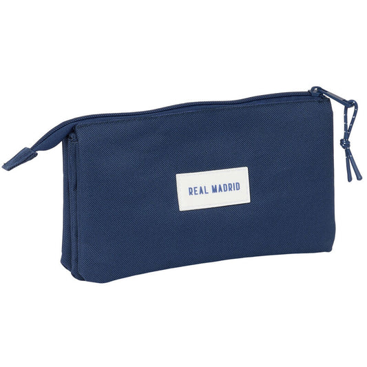 Astuccio triplo blu navy del Real Madrid