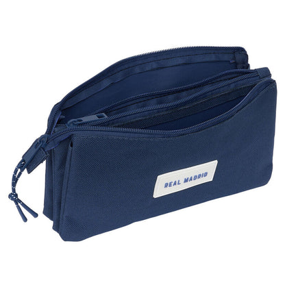 Astuccio triplo blu navy del Real Madrid