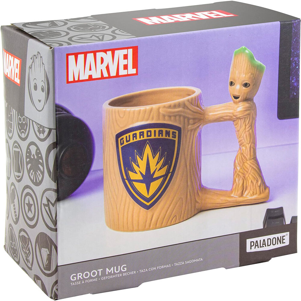 Caneca 3D do Groot Guardiões da Galáxia Marvel 300ml