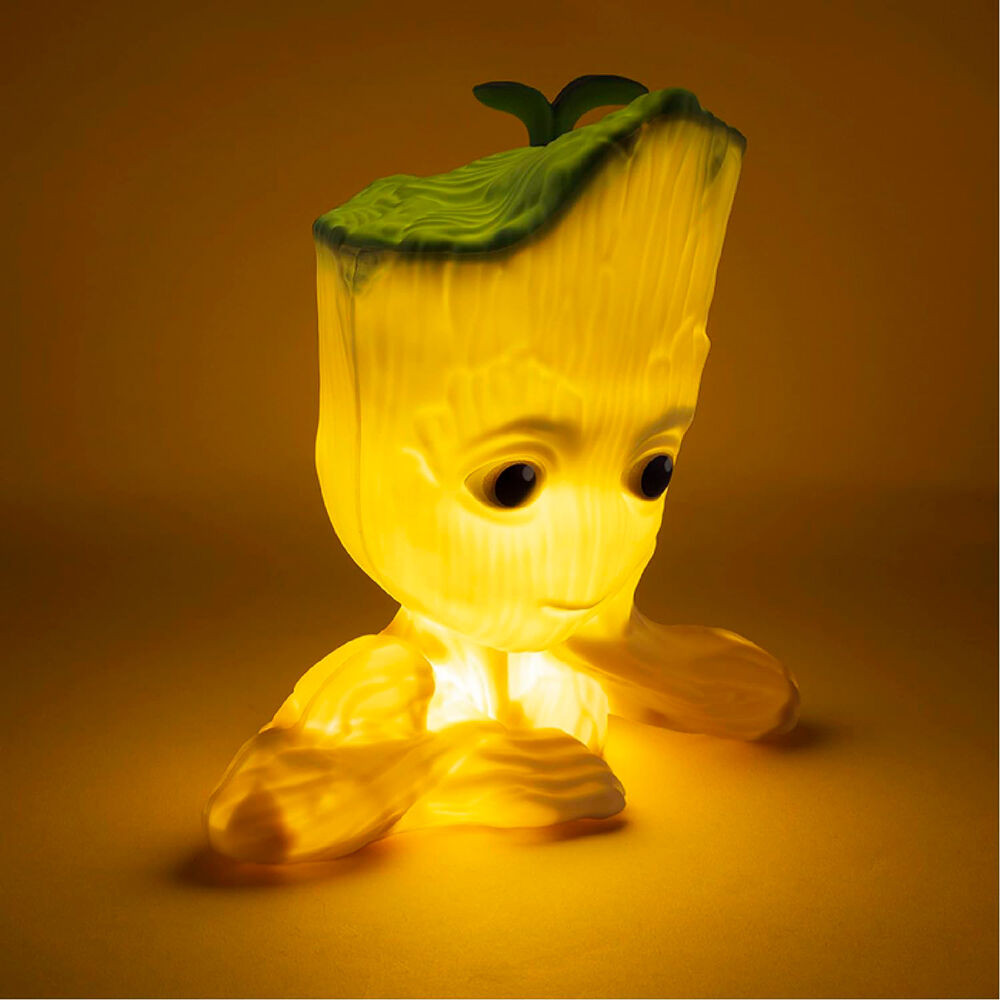 Lampada 3D Groot Guardiani della Galassia Marvel 22 cm con suoni