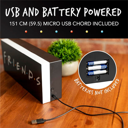Lampada con il logo degli amici
