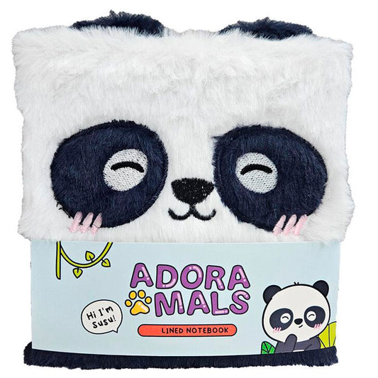 adoramals panda bear a5 plush notebook