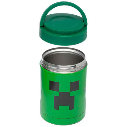 Lancheira térmica portátil Creeper Minecraft de 500ml